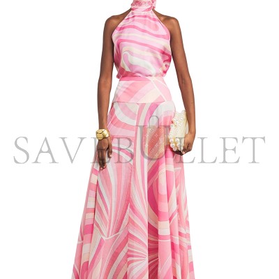 PUCCI IRIDE PRINTED MIDI SKIRT 5HRW325H754040